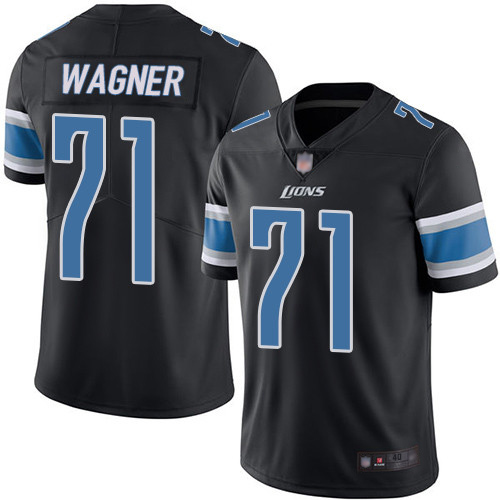 Detroit Lions Limited Black Men Ricky Wagner Jersey NFL Football 71 Rush Vapor Untouchable